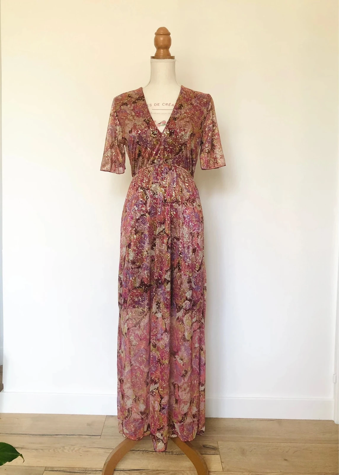 Vestido largo con lentejuelas para verano ceremonia boda Gualap – photo 3